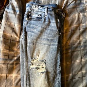 Judy Blue Super Long Destroyed Skinny Jeans